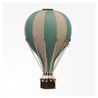 Dadaboom.sk Dekoračný teplovzdušný balón- mätová/krémová - S-28cm x 16cm