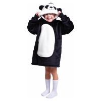 Cozy Noxxiez CH306 Panda - hrejivá televízna mikinová deka s kapucňou pre deti 3-6 rokov