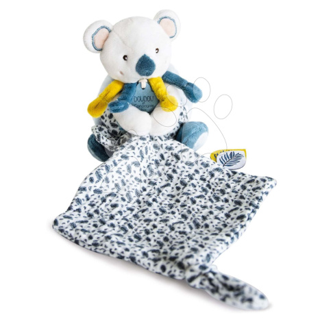 Plyšová koala na maznanie Yoca le Koala Doudou et Compagnie modrá 15 cm v darčekovom balení od 0