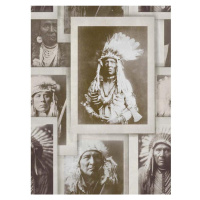 MINDTHEGAP Indian Chiefs Sepia - tapeta