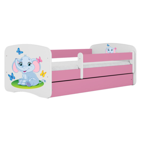 RAUMHIRSCH FURNITURE DETSKÁ POSTEĽ Slon so zásuvkou 160/80 90/61/164