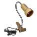 Flexibilná stolná lampa s klipom E14 40W LUKE DL-11/C ORNO zlatá