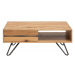 LuxD Dizajnový konferenčný stolík Fringe, 110 cm, divý dub