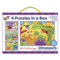 4 Puzzle v krabici - Dinosaury