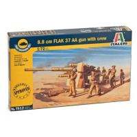 Fast Assembly military 7512 - 8.8 CM FLAK 37 AA GUN with crew (1:72)