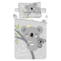JJerry Fabrics Detské bavlnené obliečky do postieľky Koala sweet dreams baby, 100 x 135 cm, 40 x