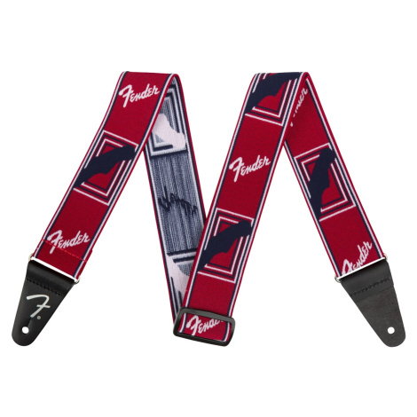 Fender Weighless Monogramm Strap Red/White/Blue