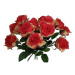 Umelá kytica Ruží červeno-žltá, 67 cm, 12 ks