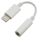 PremiumCord Apple Lightning audio redukčný kábel na 3.5 mm stereo jack/female, biely