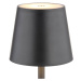 LED dobíjacia stolová lampa Vannie, čierna, výška 36 cm, CCT