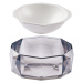 SinDesign Diamond miska pro domácí mazlíčky, 300ml - biela