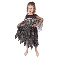 Detský kostým čarodejnice s pavučinou (M)