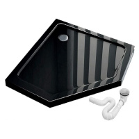 SPRCHOVÁ VANIČKA PIŤUHNÁ DIAMOND BLACK 90X90X5 K8543