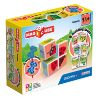 Hračka GEOMAG Magnetic blocks Magicube Printed Insects + cards 7 pieces GEO-121