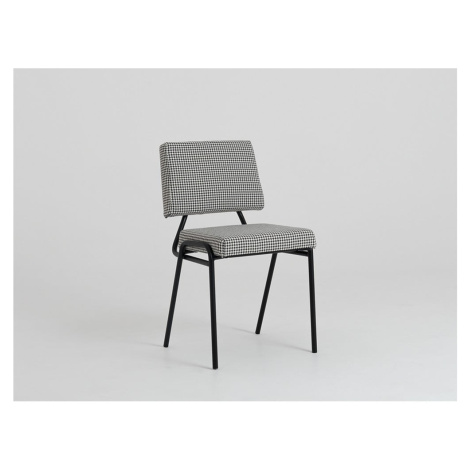Bielo-čierna jedálenská stolička Simple - CustomForm
