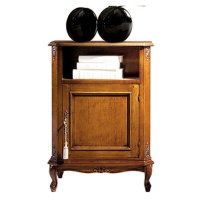 Estila Luxusný klasický telefónny stolík Emociones z masívu s dvierkami a poličkou 82cm