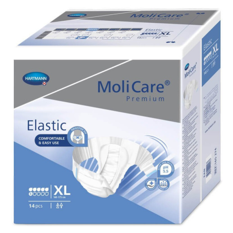 MoliCare Premium Elastic 6 kvapiek XL plienkové nohavičky zalepovacie 14ks