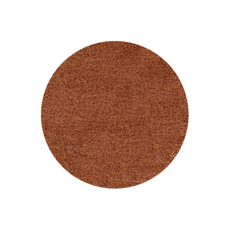 Kusový koberec Life Shaggy 1500 terra kruh - 200x200 (průměr) kruh cm Ayyildiz koberce