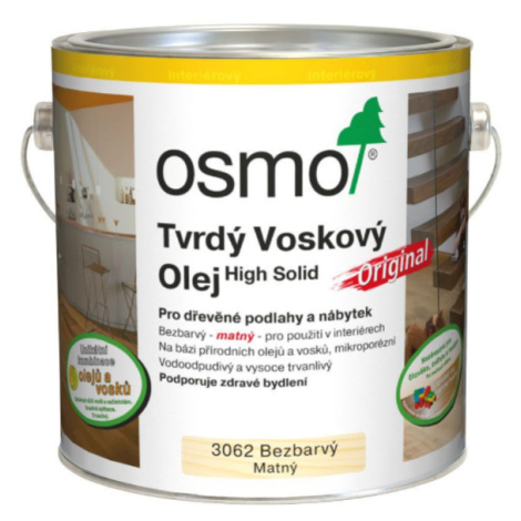 OSMO TVRDÝ VOSKOVÝ OLEJ ORIGINÁL - Olej na podlahy 0,75 l 3011 - bezfarebný lesklý