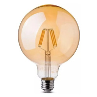 Žiarovka LED Filament E27 4W, 2200K, 550lm, G125 VT-1956 (V-TAC)