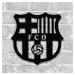 Drevené logo klubu - FC Barcelona