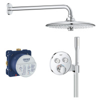 Grohe Grohtherm SmartControl, sprchová súprava Perfect s podomietkovým termostatom, 3 prúdy, chr