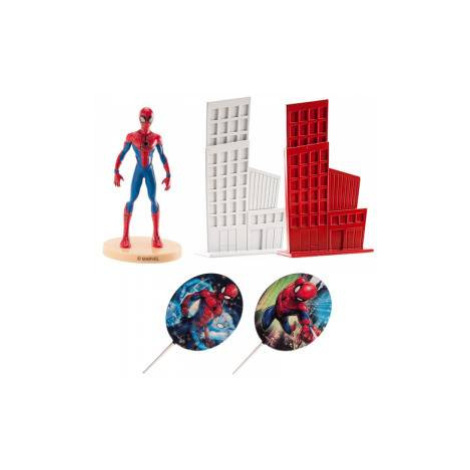 Figúrka na tortu Spiderman a mesto - Dekora