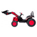 mamido  Detský elektrický traktor s lopatou červený