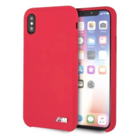 Kryt BMW iPhone X /Xs Red Silicone M Collection (BMHCPXMSILRE)