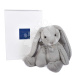 Plyšový zajačik Bunny Pearl Grey Les Preppy Chics Histoire d’ Ours sivý 40 cm v darčekovom balen
