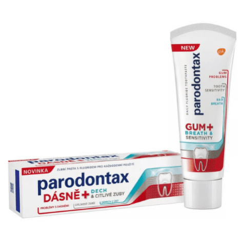 PARODONTAX Ďasná+ dych & citlivé zuby zubná pasta proti zápachu z úst 75 ml
