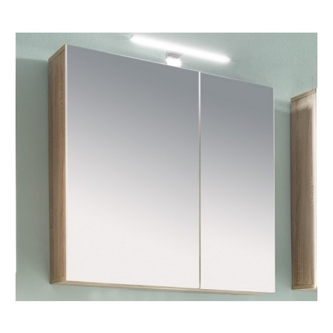 Kúpeľňová skrinka so zrkadlom Porto, dub sonoma% Asko