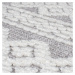 Sivý umývateľný behúň zo ženilky 60x240 cm Jhansi – Flair Rugs