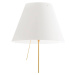 Luceplan Costanza stojaca lampa D13t, mosadz/biela