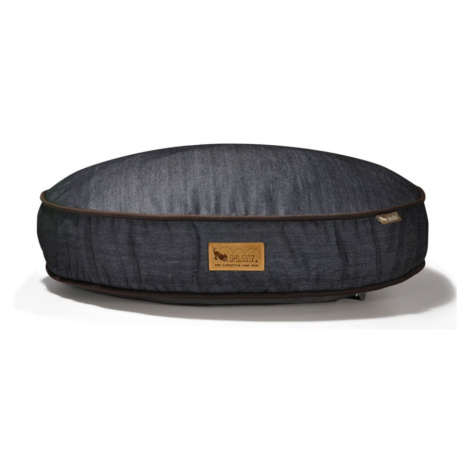 Tmavomodrý pelech pre psa 65,5x70 cm Round Bed Denim Medieval Blue / Dark Chocolate S – P.L.A.Y.