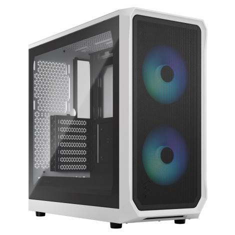 Fractal Design Focus 2 RGB White TG Clear Tint/Midi Tower/Transpar./Čierna a biela