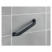Čierne bezpečnostné madlo do sprchy Wenko Secura, výška 47,5 cm