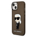 Plastové puzdro Karl Lagerfeld na Apple iPhone 14 Plus KLHCP14MHNIKTCK Translucent Ikonik NFT či