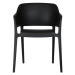 Plastová jedálenská stolička Limas čierna