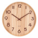 Svetlohnedé nástenné hodiny z lipového dreva Karlsson Pure Medium, ø 40 cm