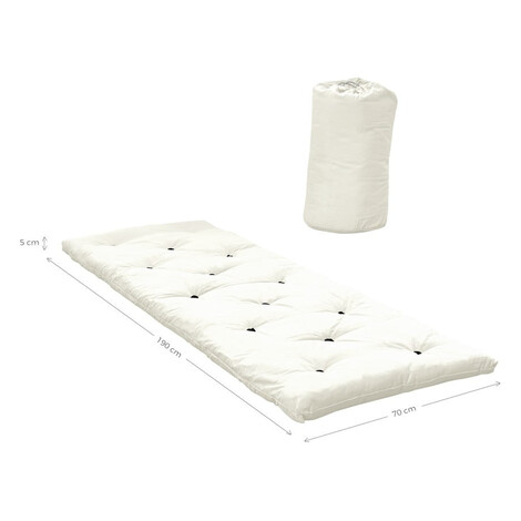 Tmavohnedý futónový matrac 70x190 cm Bed In a Bag Brown – Karup Design