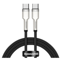 Dátový kábel Baseus Cafule Metal USB-C - USB-C 100W 1,0 m čierny