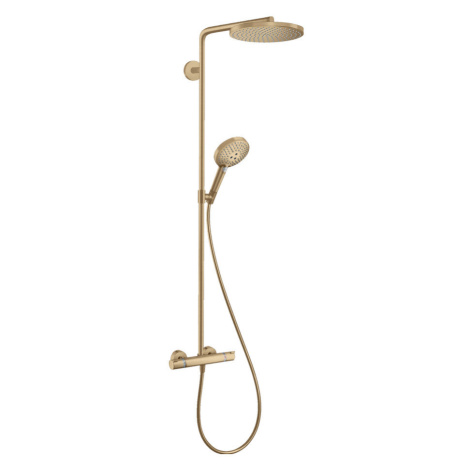 Hansgrohe Raindance Select S, Showerpipe 240 1jet PowderRain s termostatom, kartáčovaný bronz, H