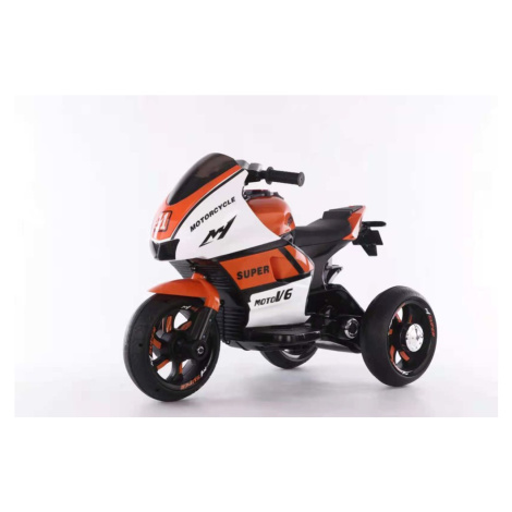 mamido  Detská elektrická motorka MotoV6 oranžová