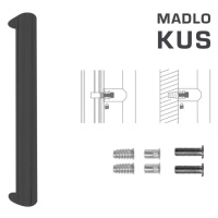 FT - MADLO kód 840 40x20 mm SP ks CIM - čierna matná (FNO) 350 mm 370 mm