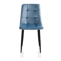 Modré zamatové jedálenské stoličky v súprave 2 ks Faffy – Tomasucci
