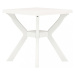 Záhradný bistro stolík plast Dekorhome Biela,Záhradný bistro stolík plast Dekorhome Biela