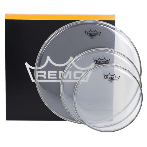 Remo Ambassador Clear Rock Set