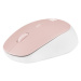 Natec optická myš HARRIER 2/1600 DPI/Kancelárska/Optická/Bezdrôtová Bluetooth/Biela-ružová