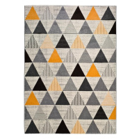 Sivý koberec Universal Leo Triangles, 160 × 230 cm